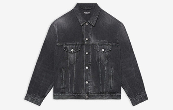 발렌시A가 드립 피스 블랙 데님 자켓 (PREMIUM)
