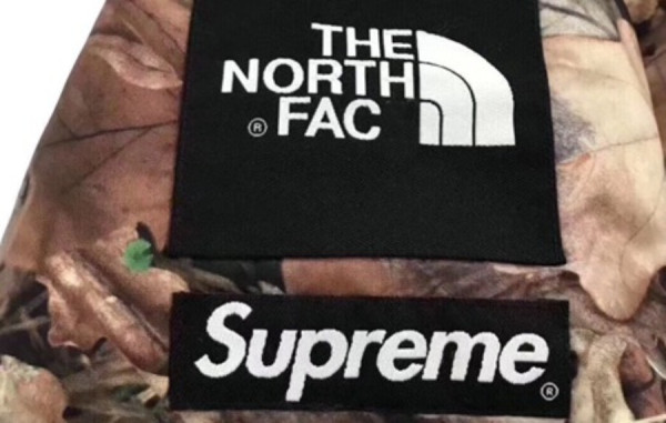 남녀공용 슈프림 X 노스*이스 낙엽 눕시 패딩