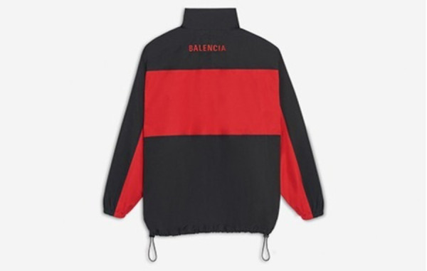 남녀공용 발렌시A가 레드 배색 오버사이즈 자켓 (PREMIUM)
