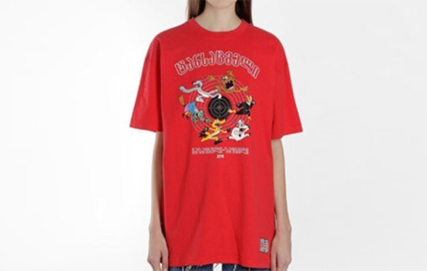 남녀공용 V.T.M 카툰 오버핏 반팔티셔츠 (PREMIUM)