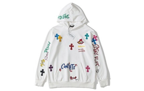 크롬HA츠 크로스레더패치 그래피티 후드티 (PREMIUM)