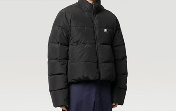 남녀공용 발렌시A가 뉴 BB로고 C컬 덕다운 패딩 (3color)