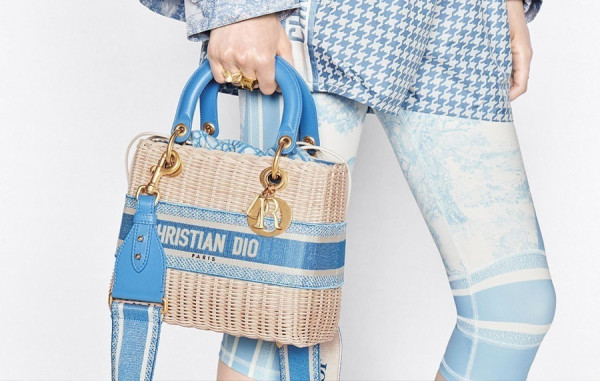 LADY D올 미디엄 우븐 바스켓 백 (2color)