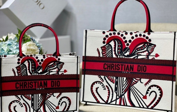 D올 북 엔젤 자수 토트 백 (2size)