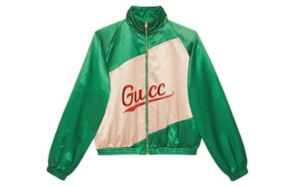 남녀공용 9찌 GG 스크립트 나일론 자켓 그린 (PREMIUM)