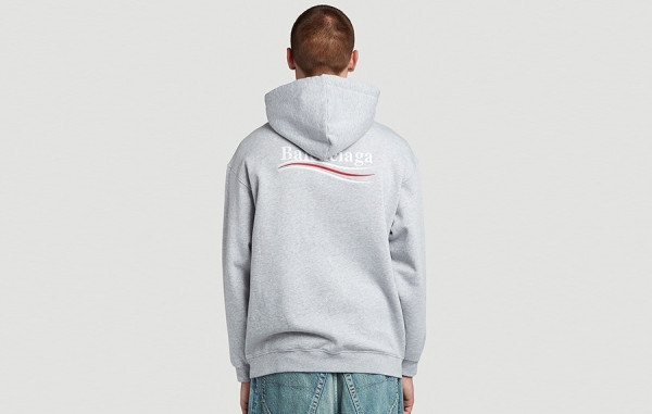 발렌시A가 웨이브로고 그레이 후드티 (PREMIUM)