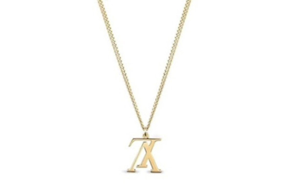 루이B통 업사이드 다운 목걸이 (골드)