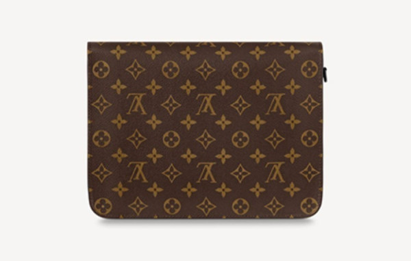 루이B통 S락 A4 파우치 모노그램