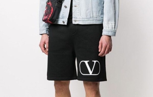 남녀공용 발렌T노 V로고 하프팬츠 (2color)