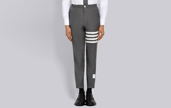 톰*라운 스냅 프런트 엘라스틱 트랙 팬츠 (PREMIUM)