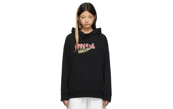 마르지L라 MM6 그래피티 로고 후드티 (PREMIUM)