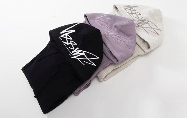 S투시 백후드 자수로고 기모 후드티셔츠 (HIGH QUALITY)