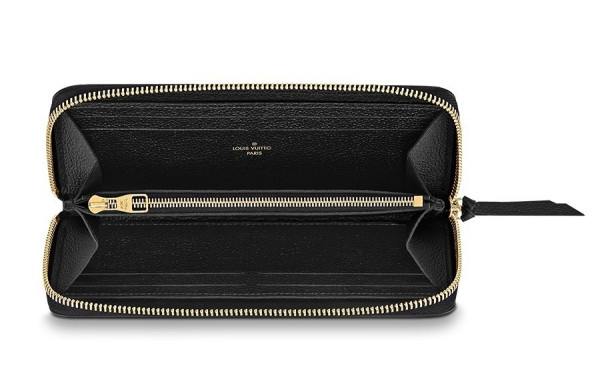 루이B통 모노그램 앙프렝뜨 클레망스 소가죽 지퍼 장지갑