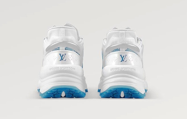 루이B통 LV 런55 모노그램 스니커즈 라이트 블루