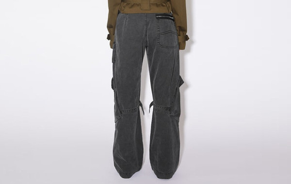 남녀공용 ACN 버클 포켓 워시드 카고 팬츠 (PREMIUM)