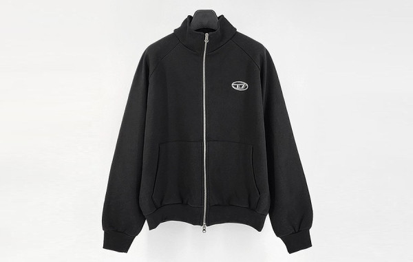 DIESE* 메탈로고 투웨이 집업티셔츠