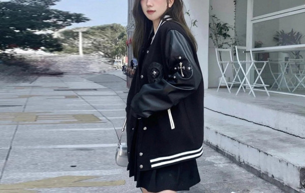 크롬HA츠 크로스 패치 포켓 바시티 자켓 (HIGH QUALITY)