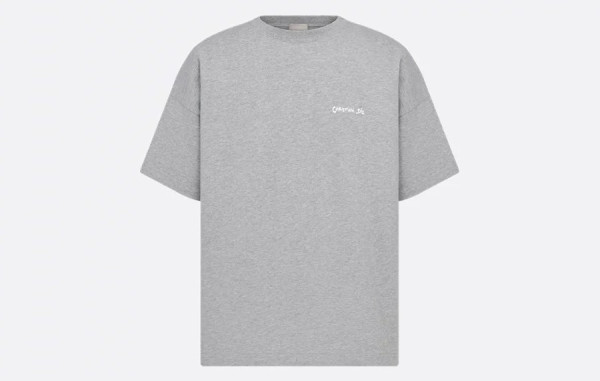 D올 시그니처 태그 크루넥 반팔 티셔츠 (PREMIUM)