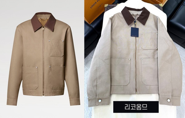 루이B통 워크웨어 코튼 캔버스 블루종 데님 자켓 (1:1 HIGH PREMIUM)