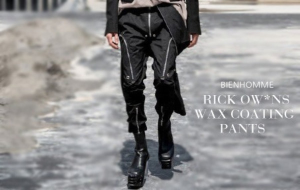 릭5웬스 옥스 코팅 멀티지퍼 조거 팬츠