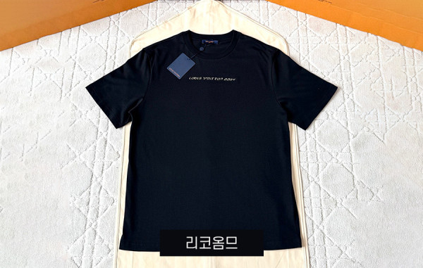 루이B통 애너그램 레더 반팔 티셔츠 (1:1 HIGH PREMIUM)