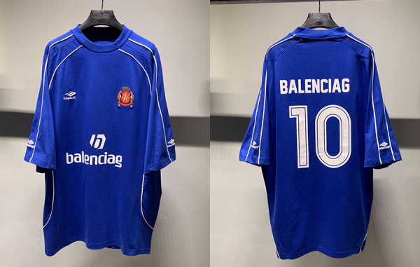 발렌시A가 싸커 오버사이즈 반팔 티셔츠 (PREMIUM)