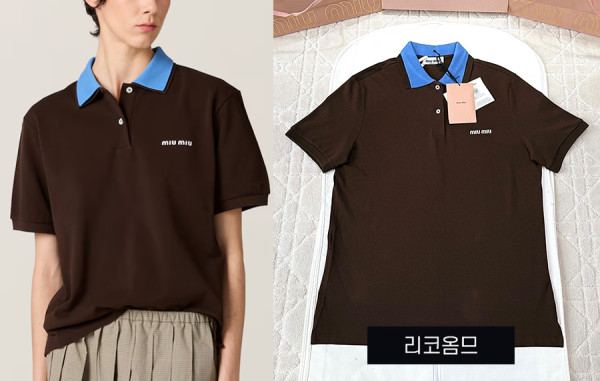 미*미* 코튼 피케 스트레이트 폴로 셔츠 반팔 티셔츠 (1:1 HIGH PREMIUM)