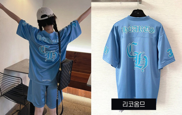 크롬HA츠 스타디움 메쉬 반팔 티셔츠 & 쇼츠 팬츠 (1:1 HIGH PREMIUM)