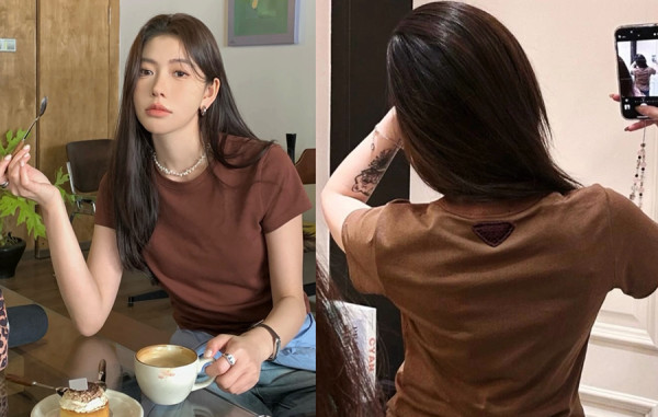 프RA다 아이코닉 삼각 패브릭 반팔 티셔츠 (PREMIUM)
