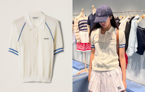 미*미* 우먼 니트 폴로 반팔 티셔츠 (PREMIUM)