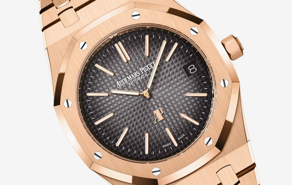 오데*피게 로얄오크 16202 점보 엑스트라-씬 50주년 한정판 로즈골드 스모크드그레이 39mm 1:1 최상급 (싱크 98.9%)