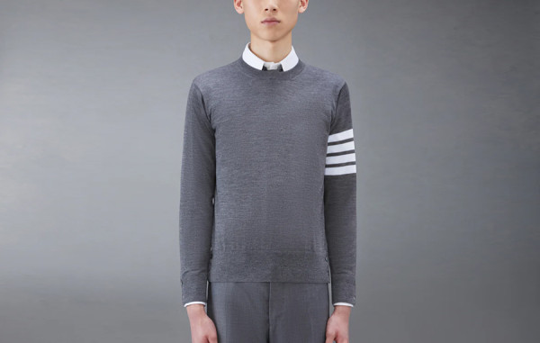 남녀공용 톰*라운 울 4-바 풀오버 맨투맨 티셔츠 (PREMIUM)