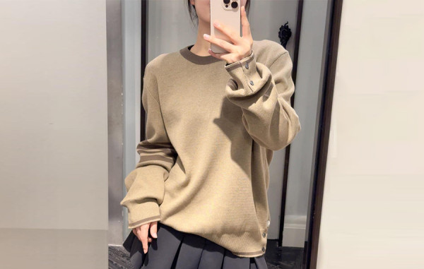 톰*라운 밀라노 스티치 4바 풀오버 니트 스웨터 (PREMIUM)