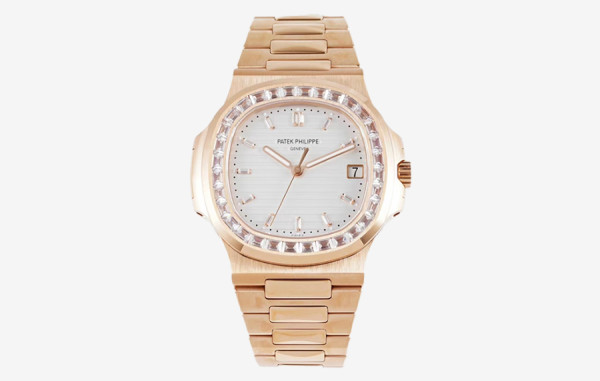 파*필립 노틸러스 흰판 로즈골드 바게트다이아 40mm 1:1 최상급 (싱크 98.6%)