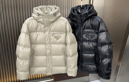 프RA다 빅 트라이앵글 유광 다운 패딩 (PREMIUM)