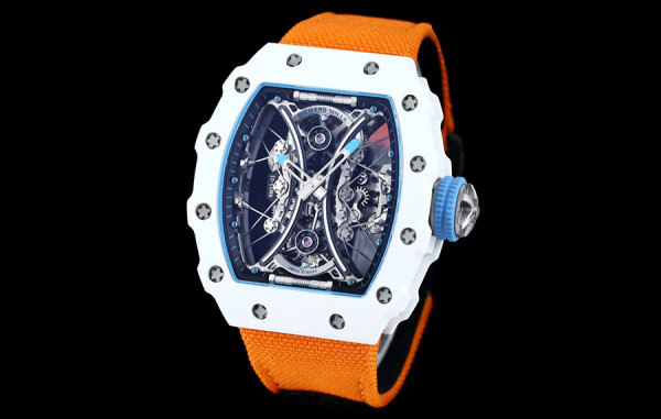 리차*밀 RM53-01 파블로 맥 도너우 TPT 카본(화이트) 오렌지 나일론밴드 42.5mm×50.5mm 1:1 최상급 (싱크 98.9%)