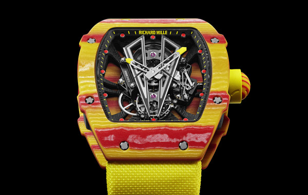 리차*밀 RM27-03 라파엘 나달 TPT 카본(스페인 에디션) 옐로우 나일론스트랩 42.7mm×50mm [추*훈 착용] 1:1 최상급 (싱크 98.9%)