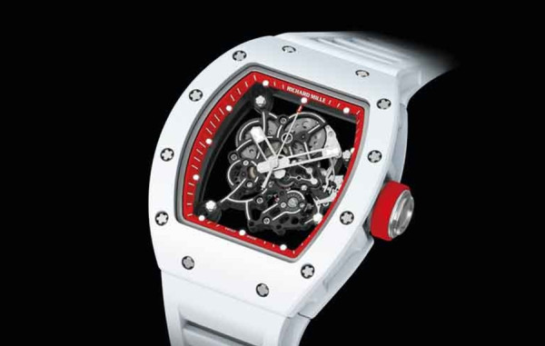 리차*밀 RM055 부바왓슨 화이트세라믹(차이나 에디션) 화이트 러버밴드 42.7mm×50mm 1:1 최상급 (싱크 99.8%)