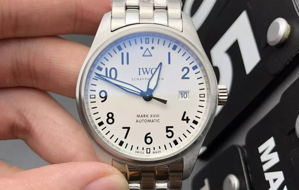 IW* 파일럿 마크 XVIII 흰판 스틸 40mm 1:1 최상급 (싱크 97.6%)