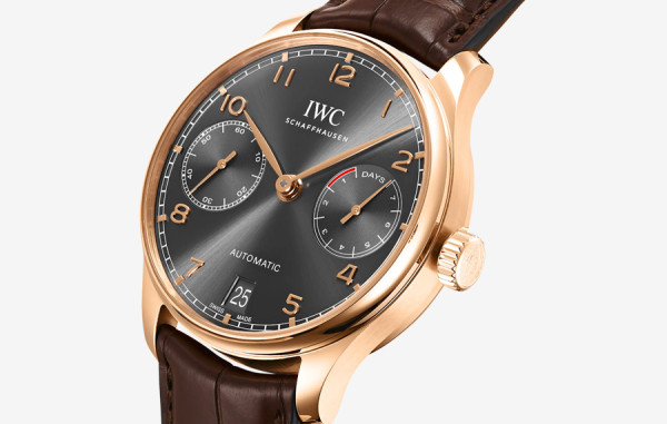 IW* 포르투기저 오토매틱 세븐데이즈(부엉이) 회판 로즈골드 레더스트랩 42mm 1:1 최상급 (싱크 98.6%)