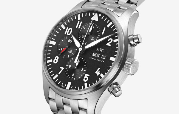 IW* 파일럿 크로노그래프 검판 스틸 43mm 1:1 최상급 (싱크 98.6%)